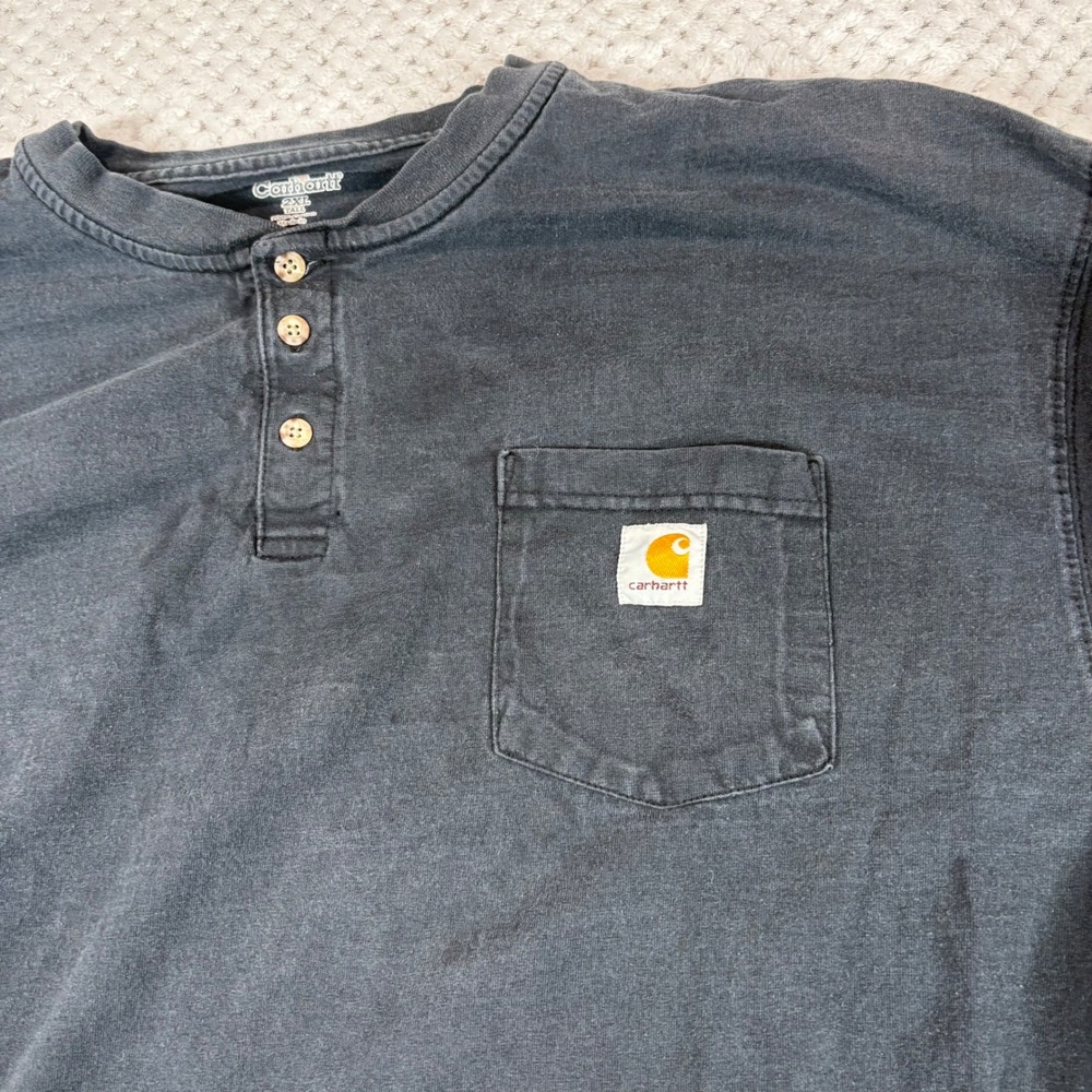 Carhartt long sleeve, distressed, thrashed, rough condition size 2XLT